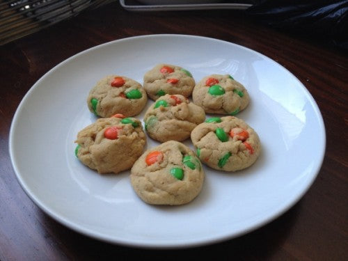 Peanut Butter M&M Cookies for St. Patty’s Day