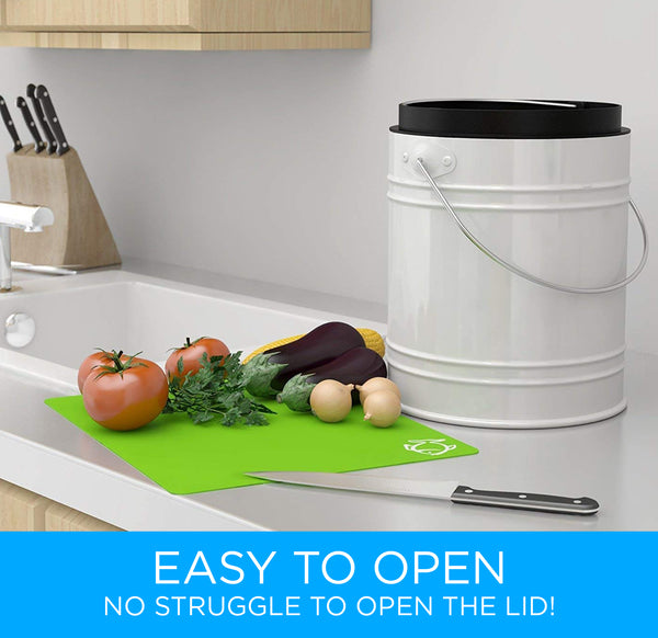 Kitchen Compost Bin with Charcoal Filter – Of Intention