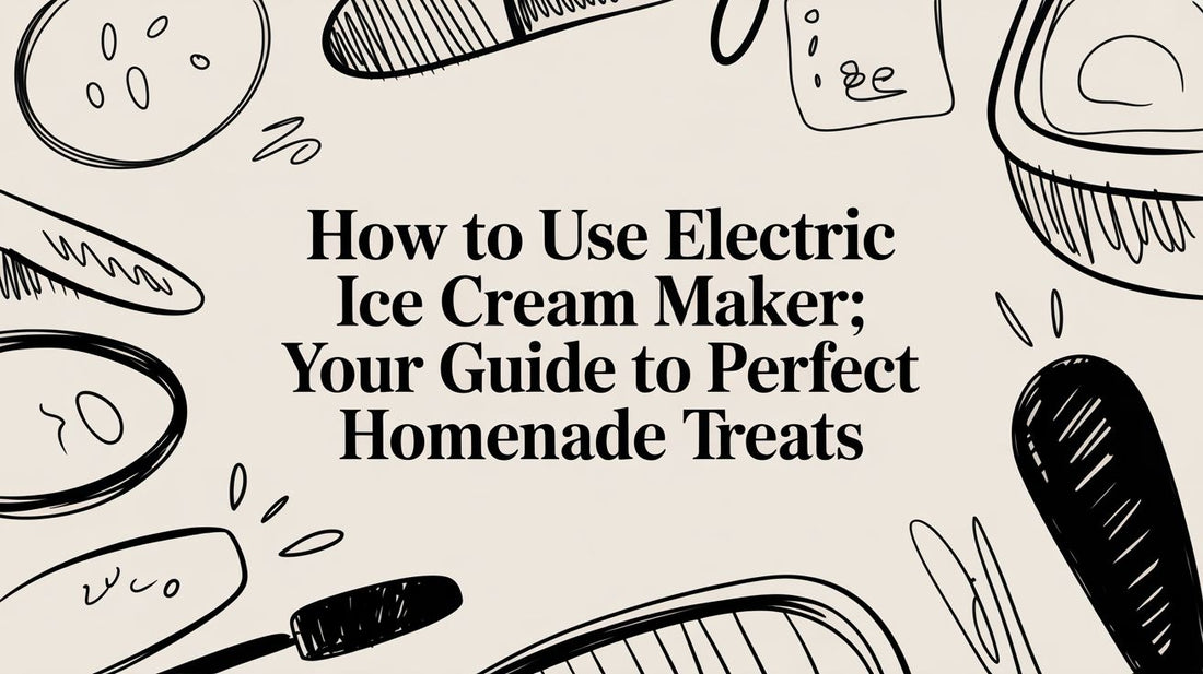 How to use electric ice cream maker: Your guide to perfect homemade treats
