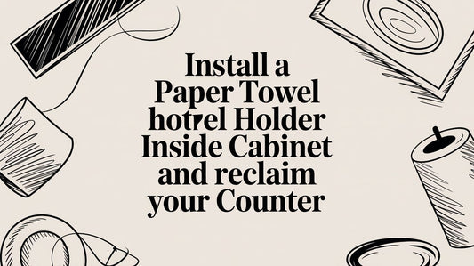 Install a Paper Towel Holder Inside Cabinet and Reclaim Your Counter