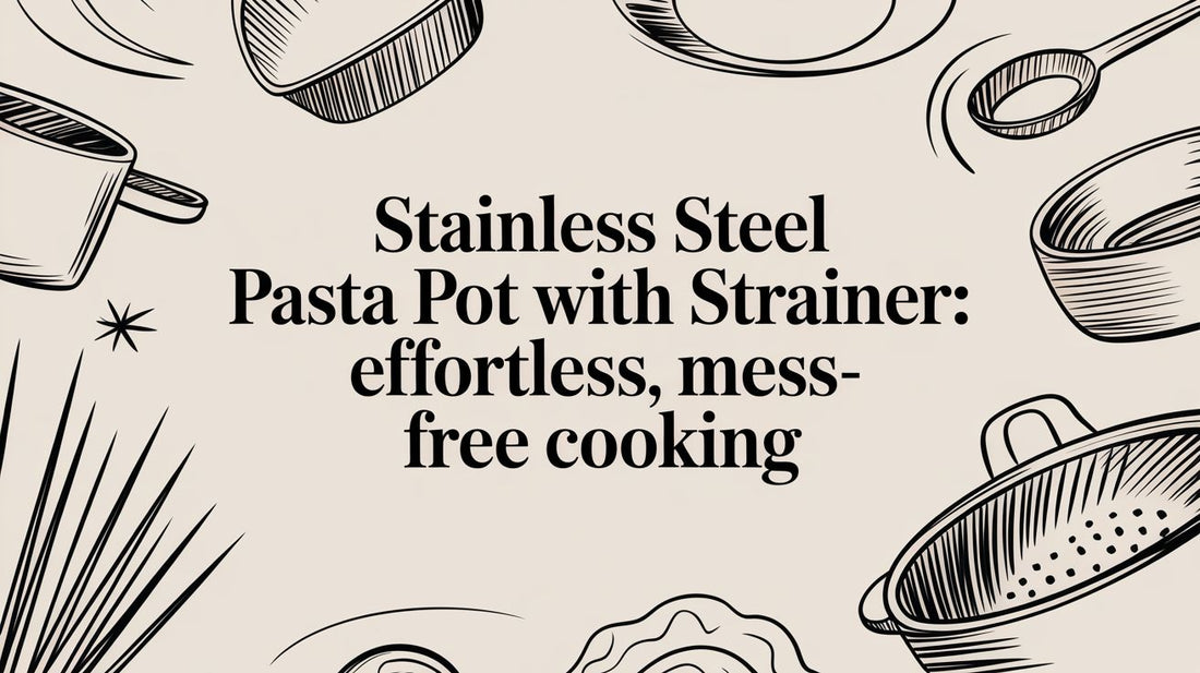 Stainless steel pasta pot with strainer: The secret to effortless, mess-free cooking