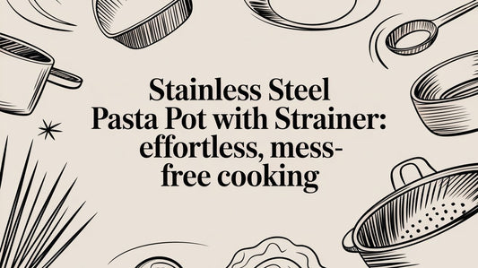 Stainless steel pasta pot with strainer: The secret to effortless, mess-free cooking