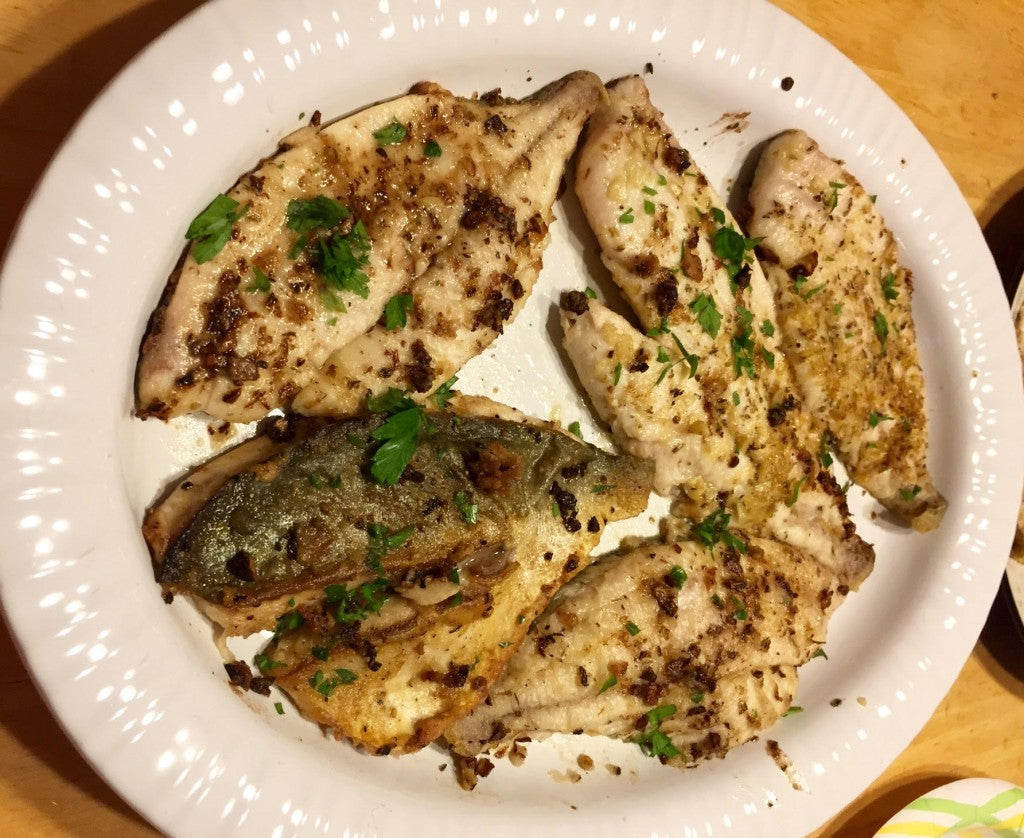 Sautéed Fish Filets with Lemon and Garlic