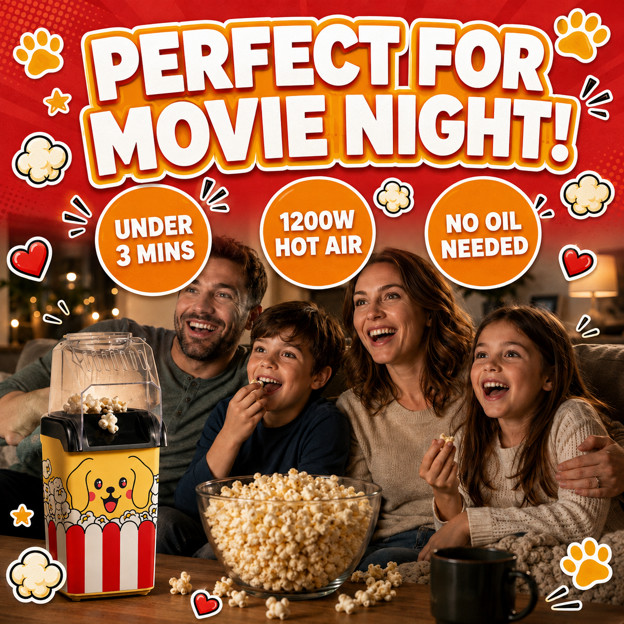 Pupcorn popcorn maker - product graphic 5