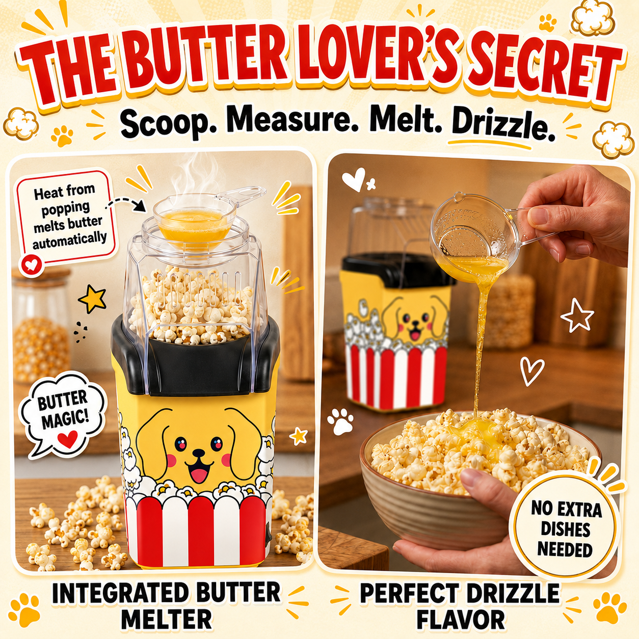 Pupcorn popcorn maker - product graphic 3