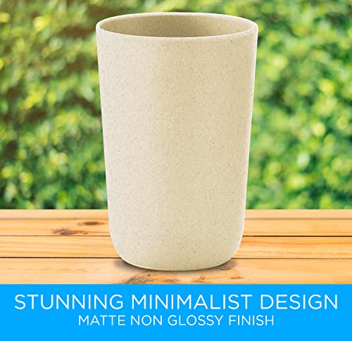 Cooler Kitchen Modern Slim Bamboo Utensil Holder Caddy | Rust Proof and Dishwasher Safe