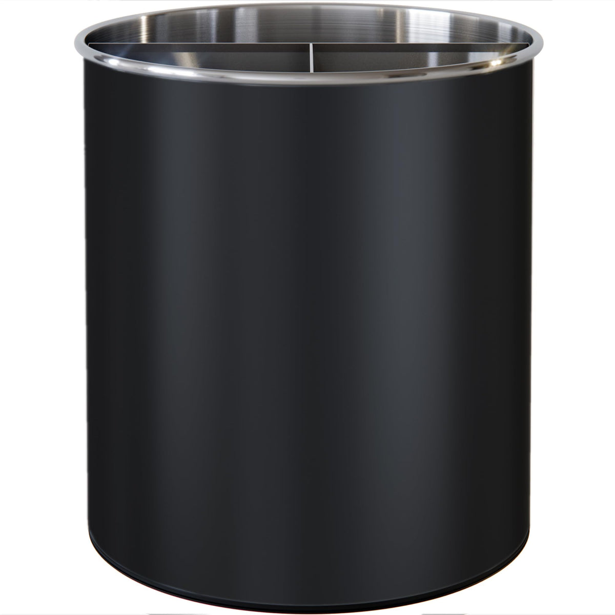 Extra Large Rotating Utensil Holder Caddy with Sturdy No-Tip Weighted Base, Removable Divider, and Gripped Insert: Metal | Rust Proof