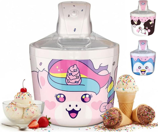 Electric Ice Cream Maker Machine for Kids – Countertop Soft Serve