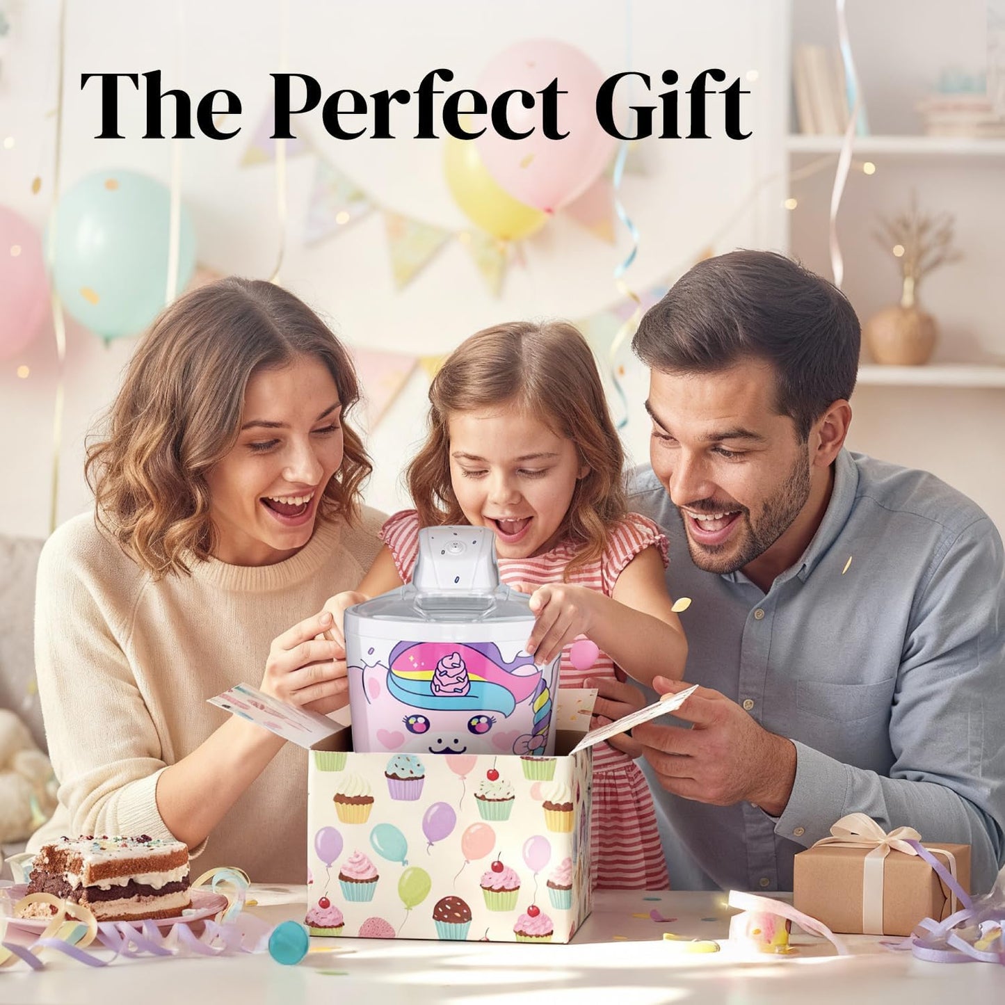 Ice Cream Maker Machine for Kids - 1.2 Quart Electric Ice Cream Makers