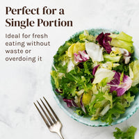 Single Serve Small Salad Spinner - Mini Prep Lettuce Spinner and Dryer With Measuring Cup - Collander with Fruit and Vegetable Washing Basket Bowl