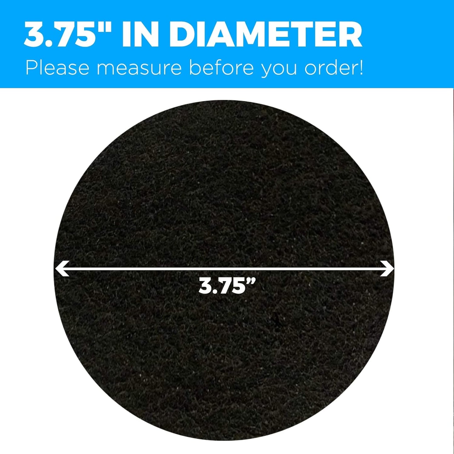 Cooler Kitchen - 4 Pack Activated Charcoal Compost Bin Filters - 3.75 Inch Activated Charcoal Filters Replacement Set for Kitchen Recycle Bin - Odor Absorbing Home Countertop Compost Bin Filter