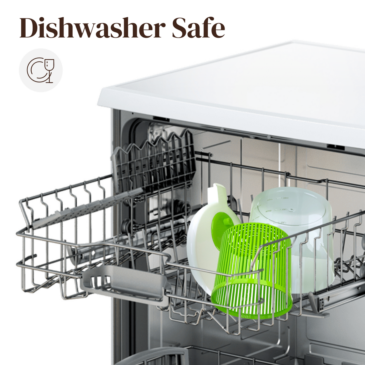 Single Serve Small Salad Spinner - Mini Prep Lettuce Spinner and Dryer With Measuring Cup - Collander with Fruit and Vegetable Washing Basket Bowl