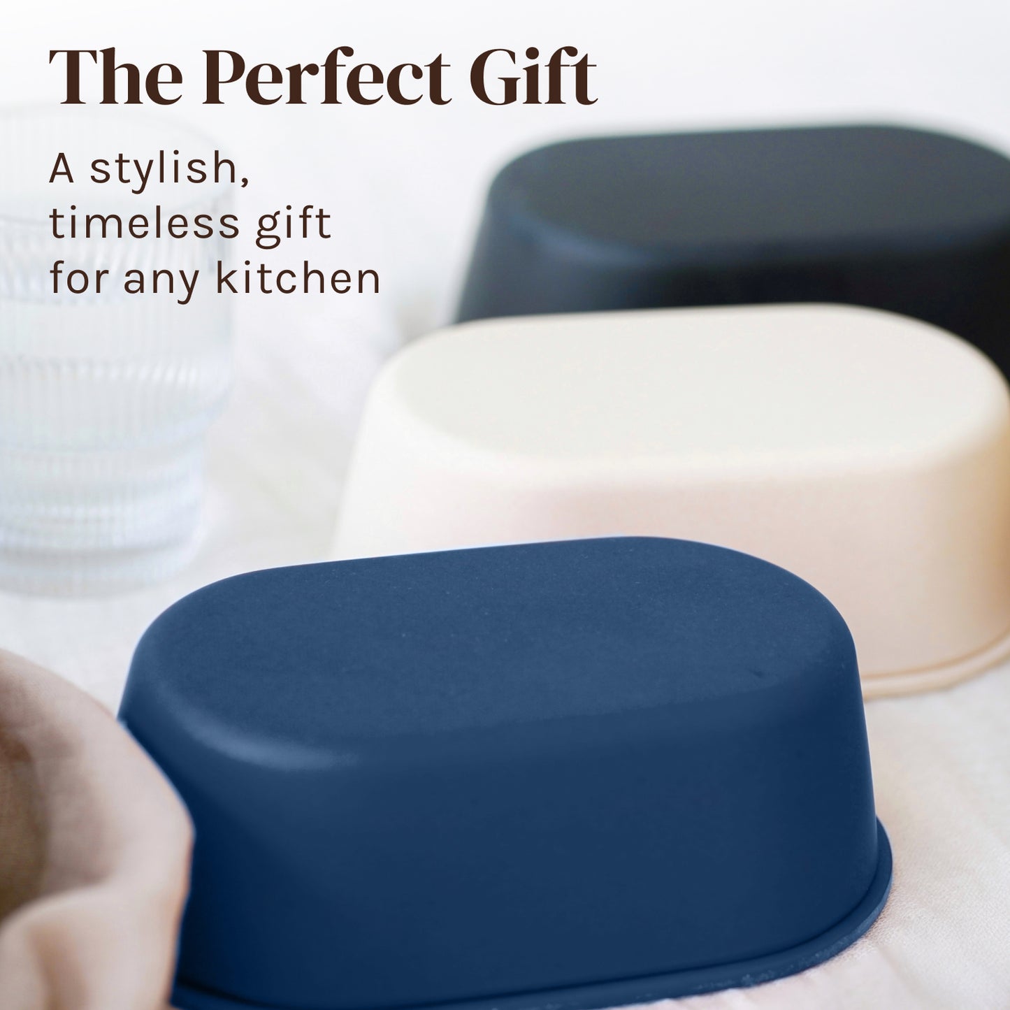 Modern Bamboo Butter Dish with Lid  - Dishwasher Safe - Perfectly Sized For Large European Style Butters