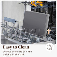 Extra Thick Flexible Plastic Cutting Board Mats With Food Icons & "EZ-Grip" Waffle Back, (Set of 4)…