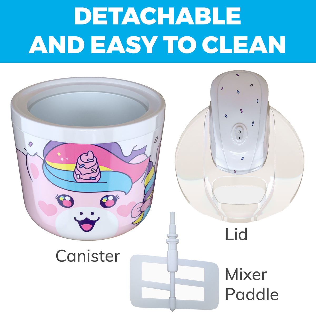 Ice Cream Maker Machine for Kids – 1.2 Quart Electric Ice Cream Makers