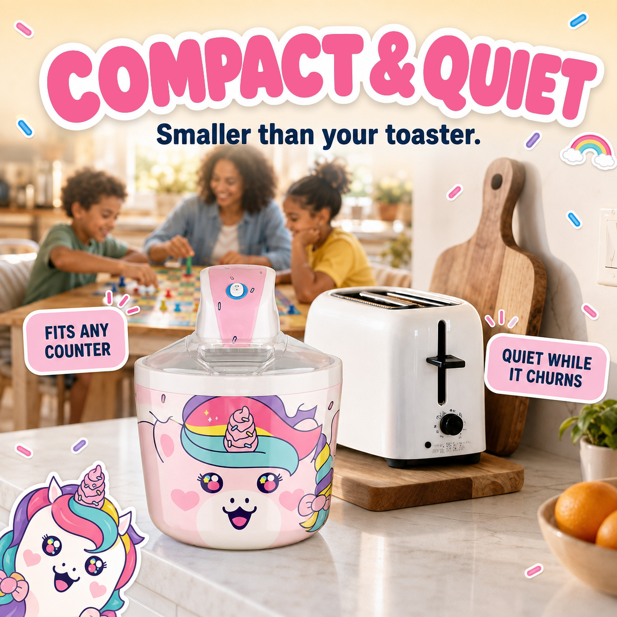 Unicorn ice cream maker for kids - gallery view 6
