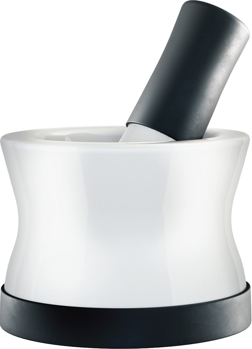 Cooler Kitchen EZ-Grip Ceramic and Silicone Mortar and Pestle Set