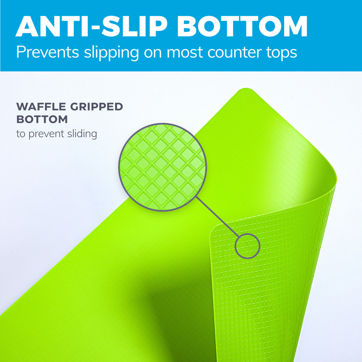 Easy-to-Clean Bamboo Wood Cutting Board with set of 6 Color-Coded Flexible Cutting Mats with Food Icons